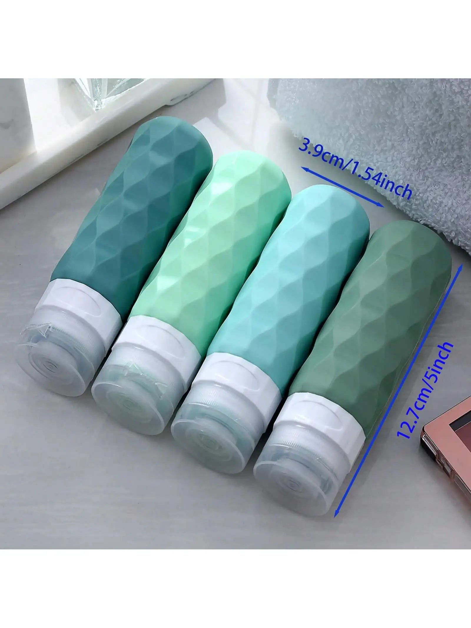 4`lü Silikon Şişe Seti